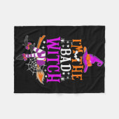 Ich bin das verdammte Hexenkostüm Fleecedecke (Vorderseite (Horizontal))