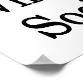 Ich bin das verrückte Mädchen, das die Soziologie Poster (Ecke)