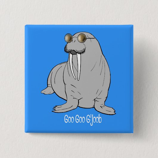 Ich bin das Walroß Button (Vorderseite)