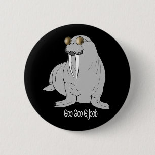 Ich bin das Walroß Button