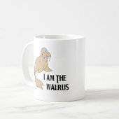 Ich bin das Walroß Kaffeetasse (Vorderseite Links)