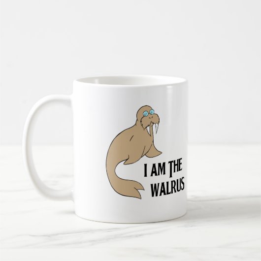 Ich bin das Walroß Kaffeetasse (Links)