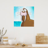 Ich bin das Walross Poster (Küche)