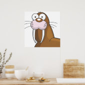 Ich bin das Walross Poster (Küche)