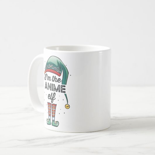 Ich bin das Weihnachtsgeschenk von Anime Elf Weihn Kaffeetasse (Vorderseite Links)