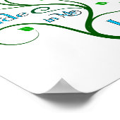 Ich bin das Weinposter Poster (Ecke)