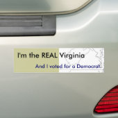 Ich bin das WIRKLICHE Virginia - Autoaufkleber (Auf Auto)