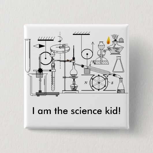 Ich bin das Wissenschaftskind! Button (Vorderseite)