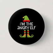 Ich bin das wütende Elf-Matching Weihnachts-Elf-Sh Button (Vorderseite)