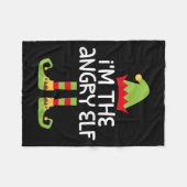 Ich bin das wütende Elf-Matching Weihnachts-Elf-Sh Fleecedecke (Vorderseite (Horizontal))