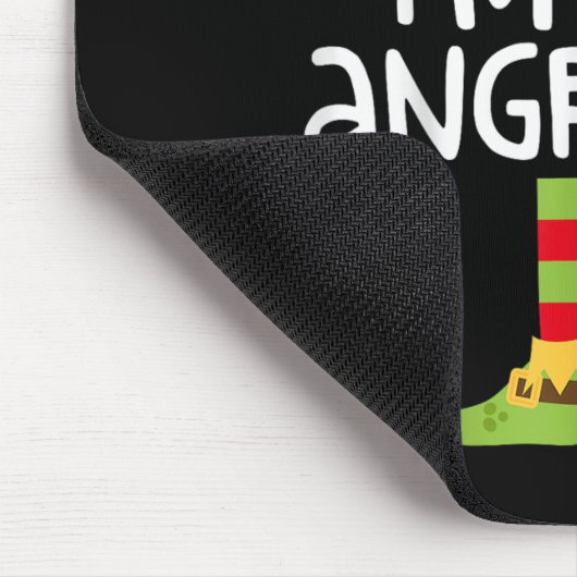 Ich bin das wütende Elf-Matching Weihnachts-Elf-Sh Mousepad (Ecke)