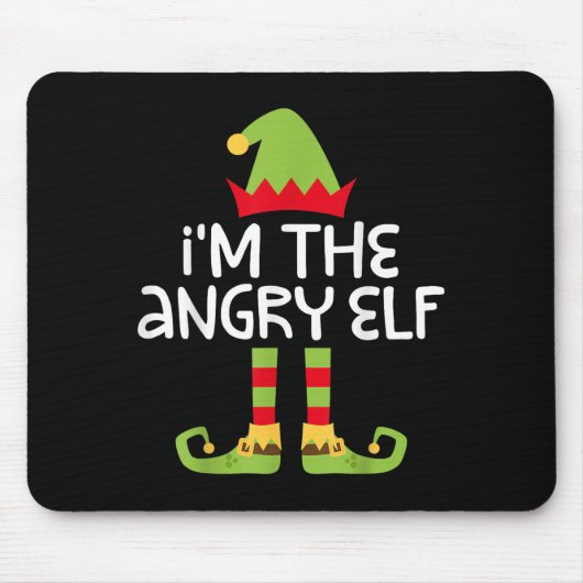 Ich bin das wütende Elf-Matching Weihnachts-Elf-Sh Mousepad (Vorne)