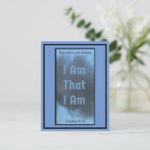 Ich bin, dass ich die Postkarte der Schrift bin (Stehend Vorderseite)