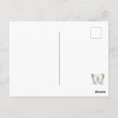 Ich bin, dass ich die Postkarte der Schrift bin (Rückseite)