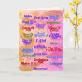 ICH BIN, DASS ICH Grußkarte BIN Karte (Gelbe Blume)