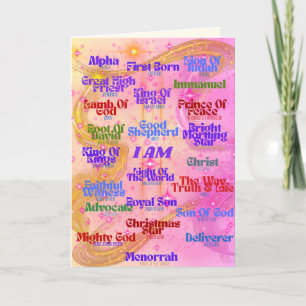 ICH BIN, DASS ICH Grußkarte BIN Karte