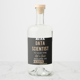 Ich bin Datenwissenschaftler, um die Zeit Retten Alkoholflaschenetikett