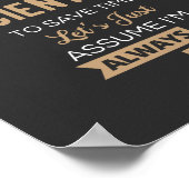 Ich bin Datenwissenschaftler, um die Zeit Retten Poster (Ecke)