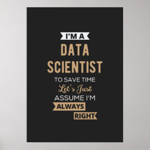 Ich bin Datenwissenschaftler, um die Zeit Retten Poster