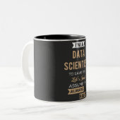 Ich bin Datenwissenschaftler, um die Zeit Retten Zweifarbige Tasse (Vorderseite Links)