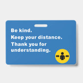 Ich bin davon befreit, eine Gesichtshaut zu tragen Ausweis (Rückseite)