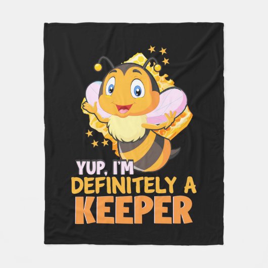Ich bin definitiv ein Bienenhalter Fleecedecke (Vorderseite)