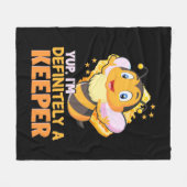 Ich bin definitiv ein Bienenhalter Fleecedecke (Vorderseite (Horizontal))
