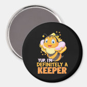 Ich bin definitiv ein Bienenhalter Magnet (Vorderseite/Rückseite)