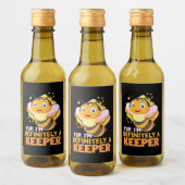 Ich bin definitiv ein Bienenhalter Weinetikett (Flaschen)