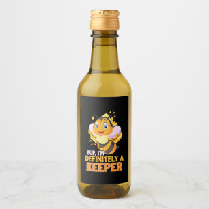 Ich bin definitiv ein Bienenhalter Weinetikett