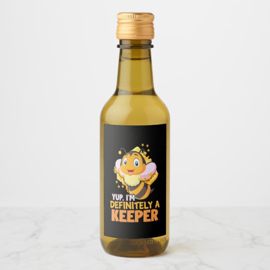 Ich bin definitiv ein Bienenhalter Weinetikett (Vorderseite)