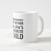 Ich bin definitiv meine Mutter im Lieblingskind de Jumbo-Tasse (Vorderseite Rechts)