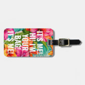 Ich bin dein Beutel mit tropischer Flora Gepäckanhänger (Vorderseite horizontal)
