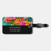 Ich bin dein Beutel mit tropischer Flora Gepäckanhänger (Rückseite horizontal)