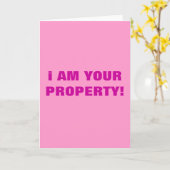 ICH BIN DEIN EIGENTUM KARTE (Gelbe Blume)