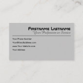 Ich bin dein Fahrer als Taxifahrer oder Taxifahrer Visitenkarte (Rückseite)