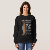 Ich bin dein Freund, dein Partner, dein Bouvier De Sweatshirt (Vorne ganz)