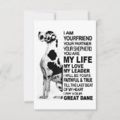 Ich bin dein Freund, dein Partner, dein Hund Große RSVP Karte (Vorderseite)