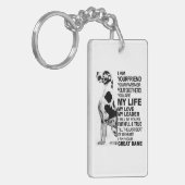 Ich bin dein Freund, dein Partner, dein Hund Große Schlüsselanhänger (Vorderseite links)