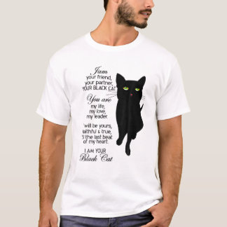 Ich bin dein Freund, dein Partner, deine Black Cat T-Shirt