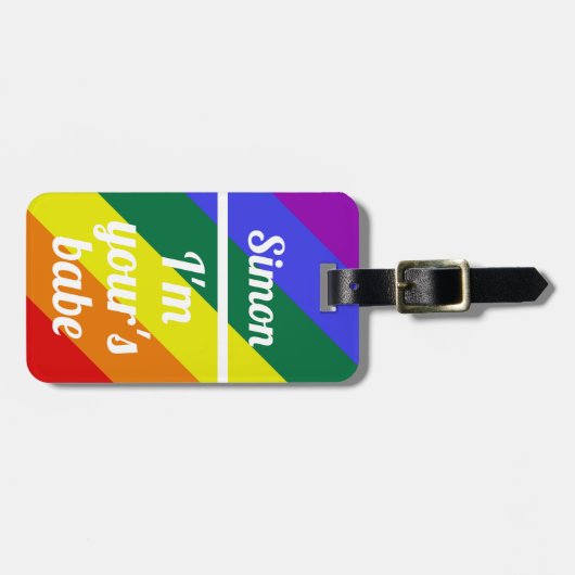 Ich bin dein Freund Funny Gepäckanhänger (Vorderseite horizontal)