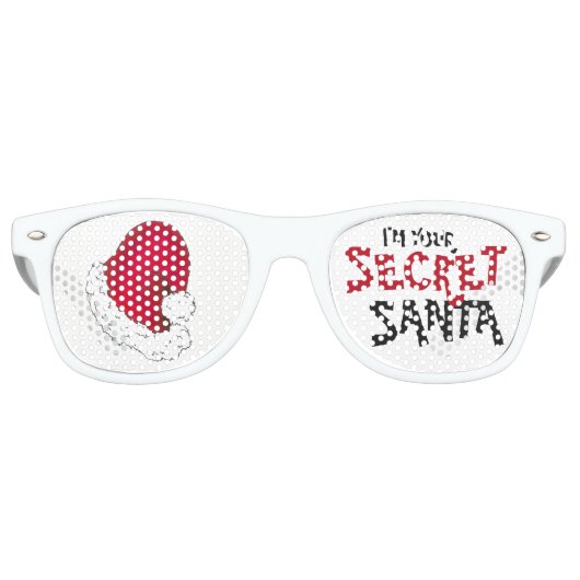 Ich bin dein geheimer Weihnachtsmann, Red Xmas Fer Partybrille (Vorderseite)