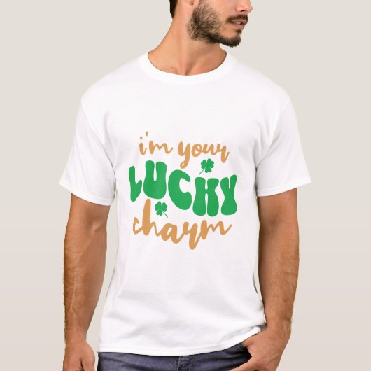 Ich bin dein glücklicher Charm St. Patrick's Day T-Shirt (Vorderseite)