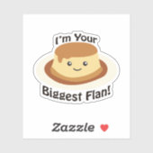 Ich bin dein Größter Flan Aufkleber (Blatt)