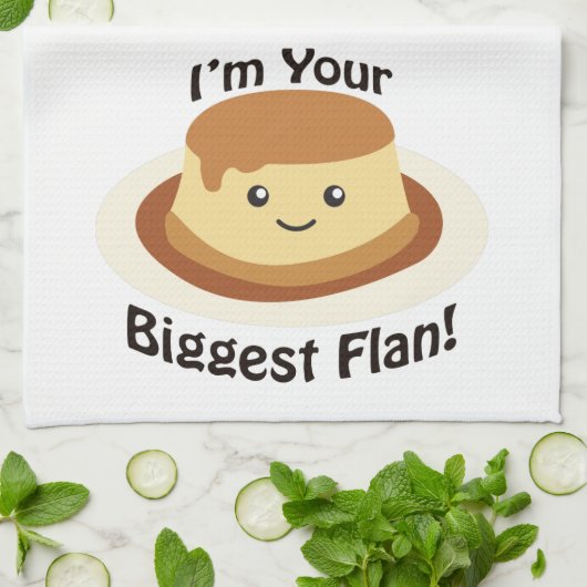 Ich bin dein größter Flan! Handtuch (Gefaltet)