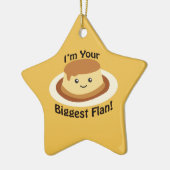 Ich bin dein Größter Flan Keramikornament (Links)