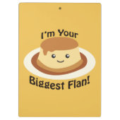 Ich bin dein Größter Flan Klemmbrett (Rückseite)