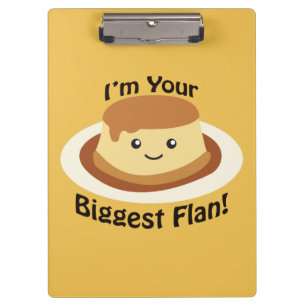 Ich bin dein Größter Flan Klemmbrett