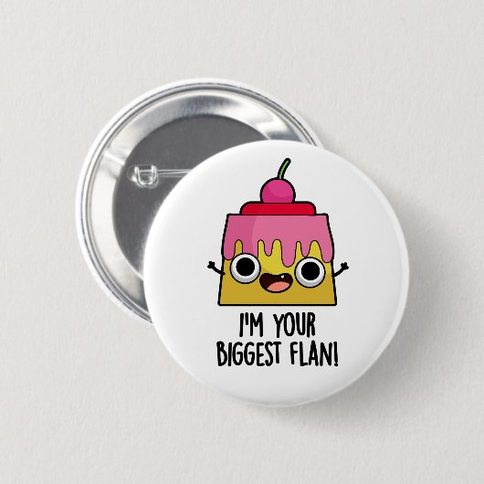 Ich bin dein größter Funny Funny Food Pun Button (Vorne & Hinten)