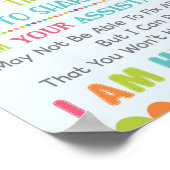 Ich bin dein Hauptposter als Assistentin Poster (Ecke)